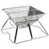 acecamp charcoal opvouwbare barbecue grill rvs