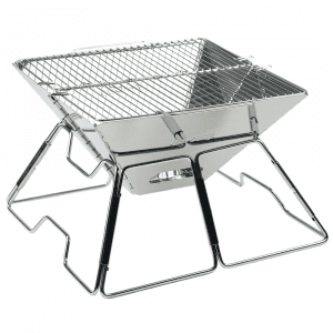 AceCamp Charcoal opvouwbare barbecue / grill RVS