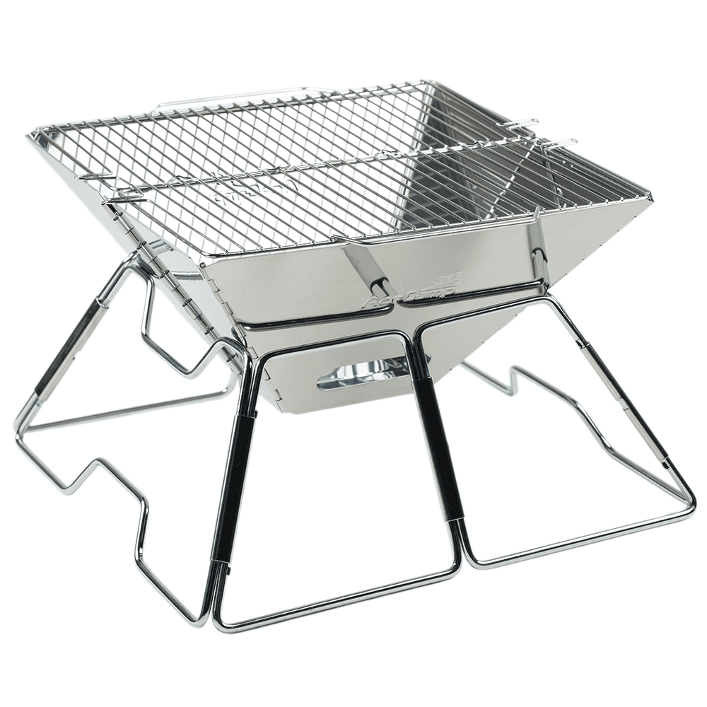 AceCamp Charcoal opvouwbare barbecue / grill RVS