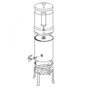 aqua logic rvs zwaartekracht waterfilter 5