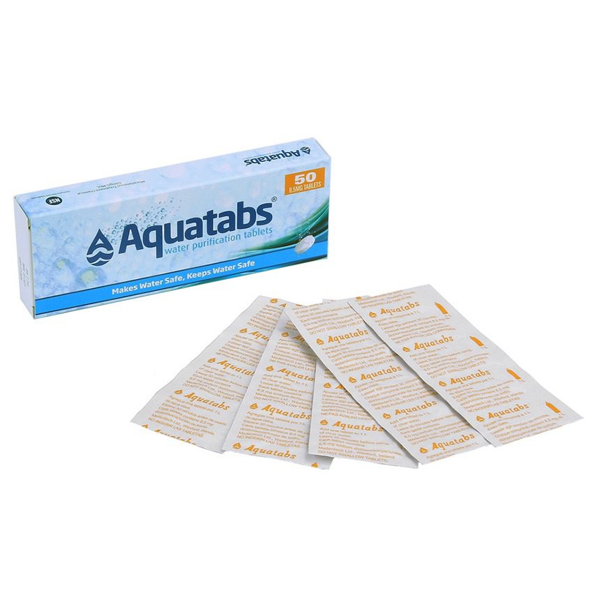 Aquatabs waterzuiveringstabletten 8,5mg (50 stuks)