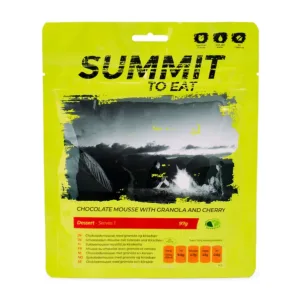 Chocolademousse met kersengranola - Summit To Eat