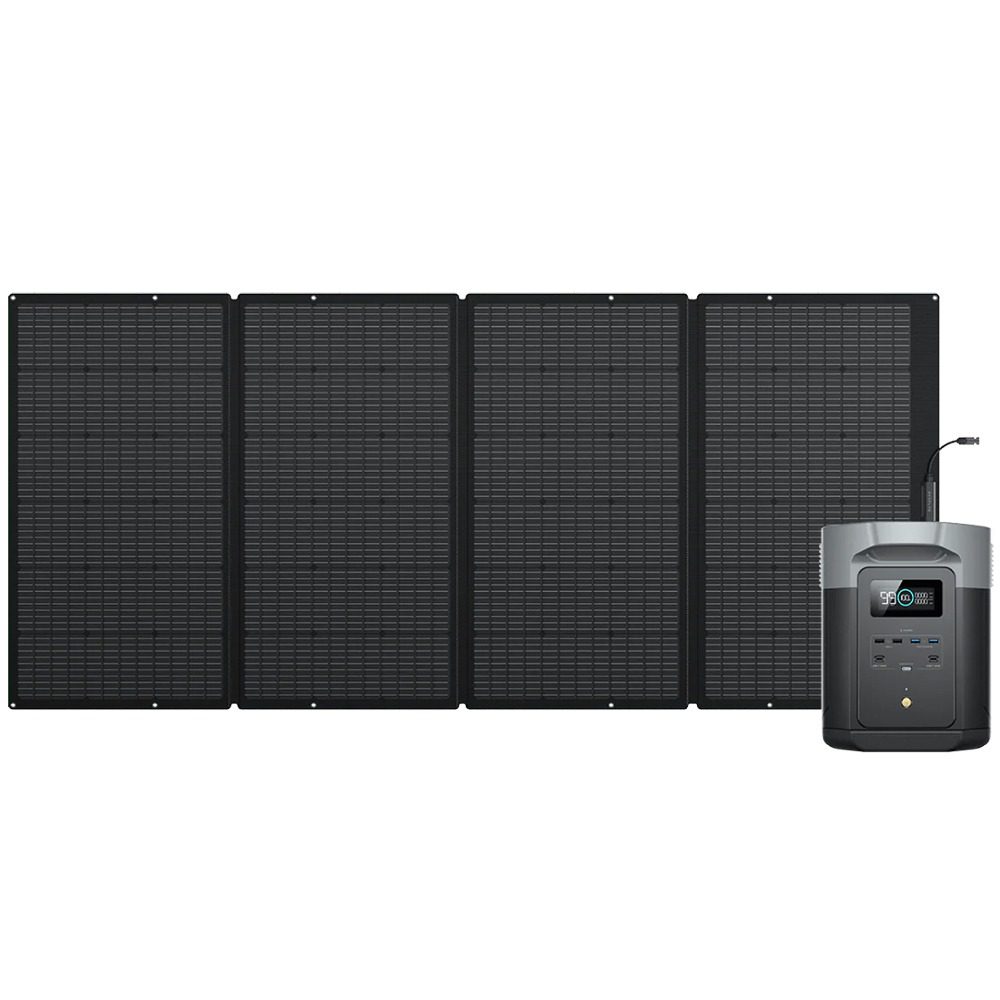 EcoFlow DELTA 2 Max + 400W opvouwbaar zonnepaneel