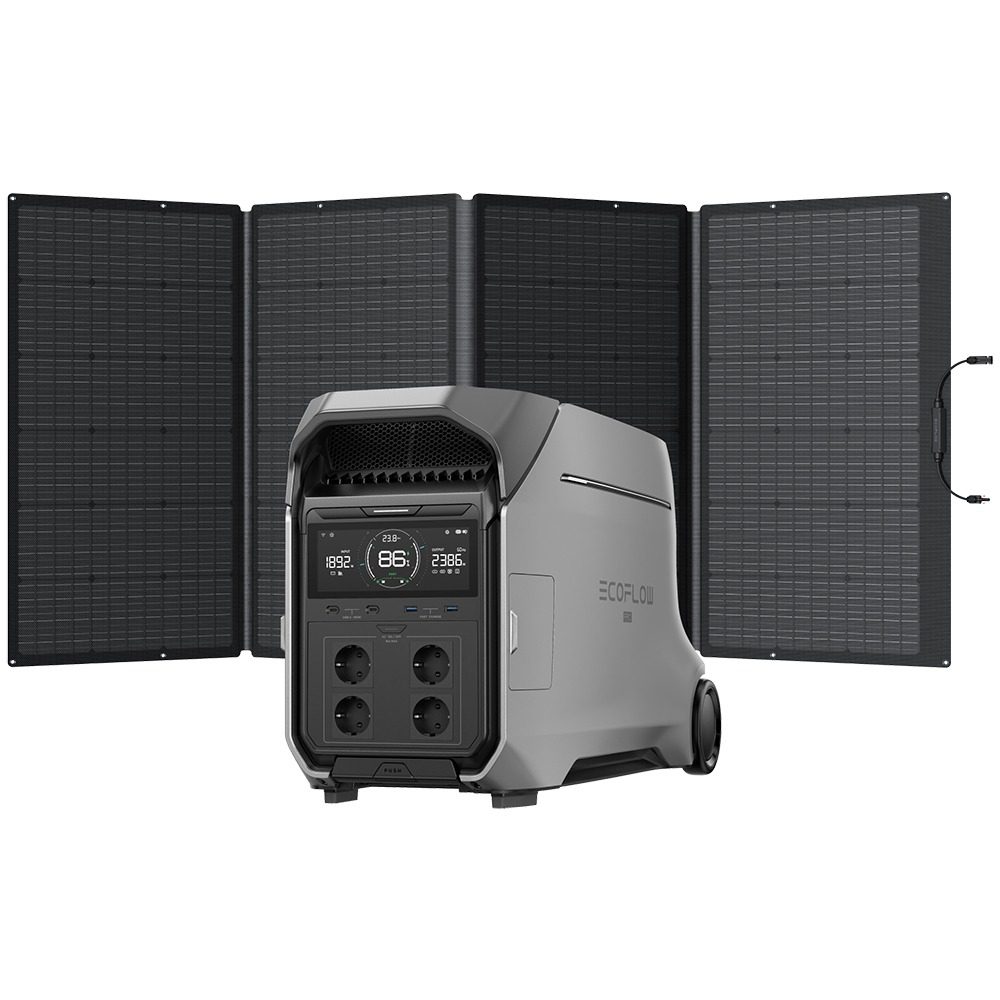EcoFlow DELTA Pro 3 + 400W opvouwbaar zonnepaneel