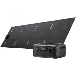 EcoFlow RIVER 3 + 60W opvouwbaar zonnepaneel met USB-C