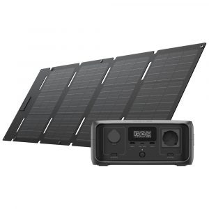 EcoFlow RIVER 3 UPS + 45W opvouwbaar zonnepaneel met USB-C bundel