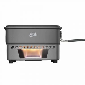 Esbit Solid Fuel kookset met 1,1L aluminium pan en brander