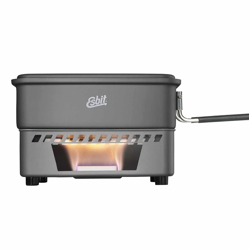 Esbit Solid Fuel kookset met 1,1L aluminium pan en brander