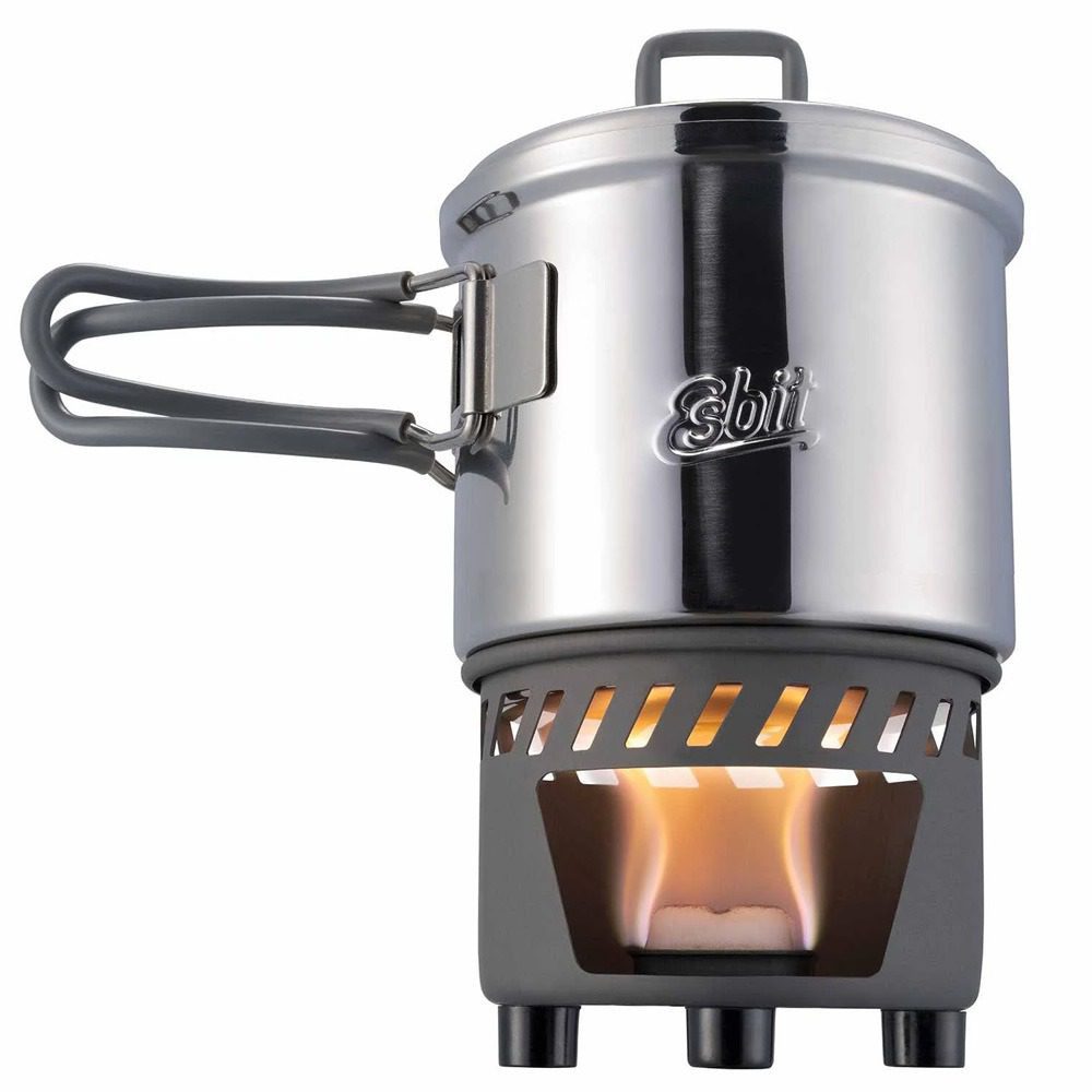 Esbit Solid Fuel kookset met 585ml pan en brandertje