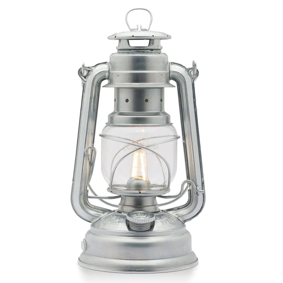 Feuerhand 276 LED stormlantaarn zink