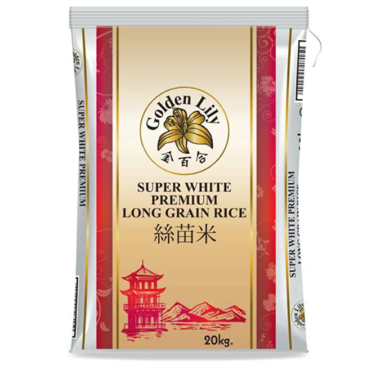Golden Lily - Premium Super Witte Langkorrelrijst - per zak 20kg