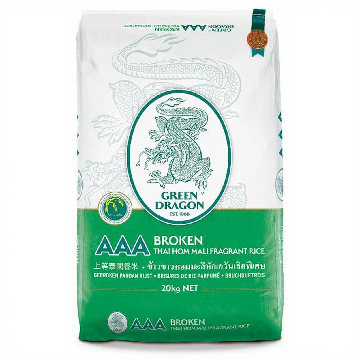 Green Dragon - Thaise Geurige Gebroken Jasmijn Rijst - per zak 20kg