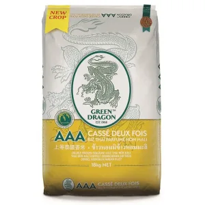 Green Dragon - Thaise Geurige Rijst Dubbel Gebroken - per zak 18 kg