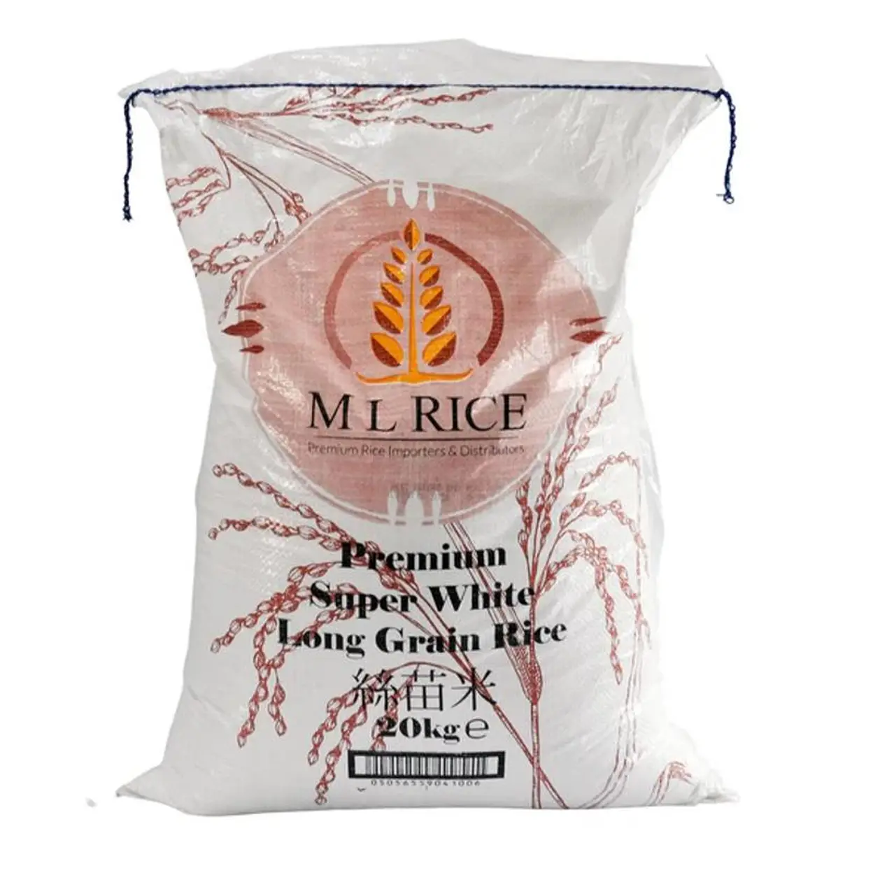 ML Rice - Premium Super White Langkorrelrijst - per zak 20 kg