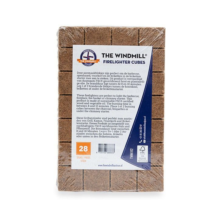 The Windmill FSC aanmaakblokjes tablet met 28 stuks