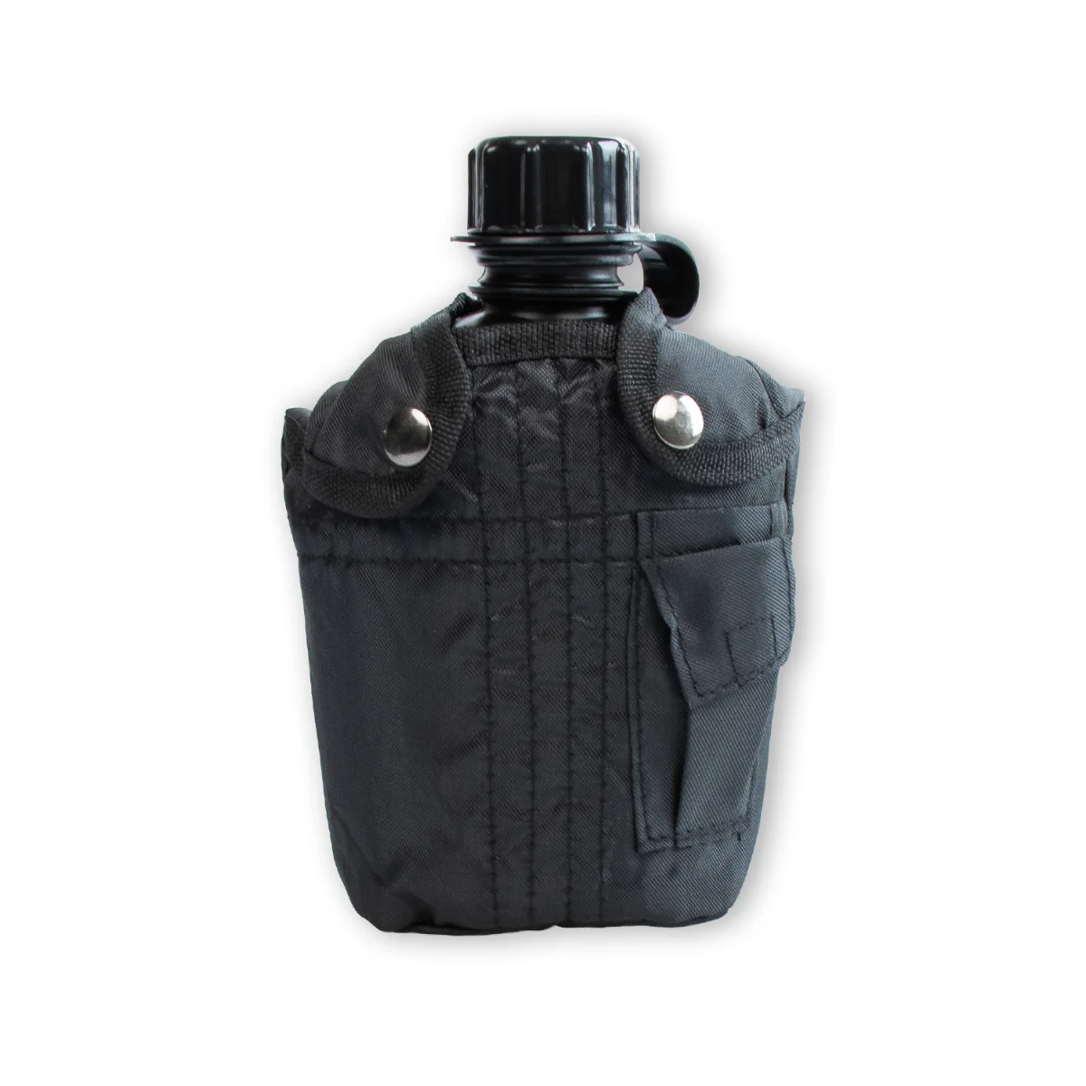 Veldfles zwart met hoes