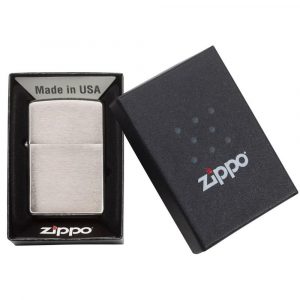 Zippo Brushed Chrome benzine aansteker 4 zippo brushed chrome benzine aansteker 4